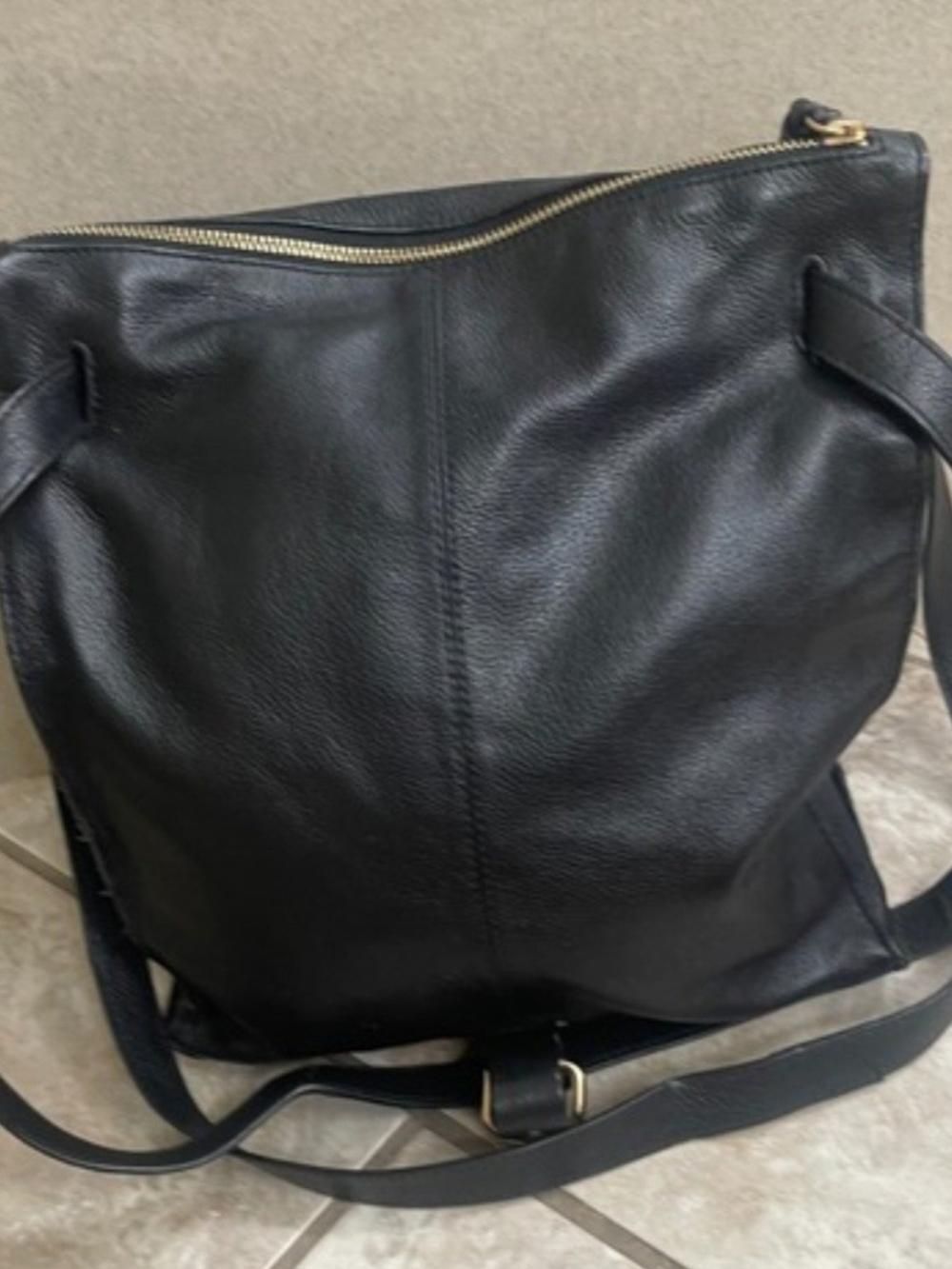 KOOBA FAIRFIELD Black Leather Convertible Backpack - Picture 9 of 16